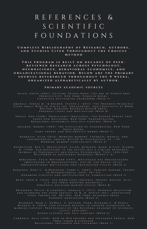 Choices Method: 9-Week Decision Challenge